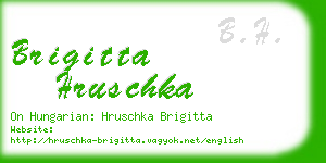 brigitta hruschka business card